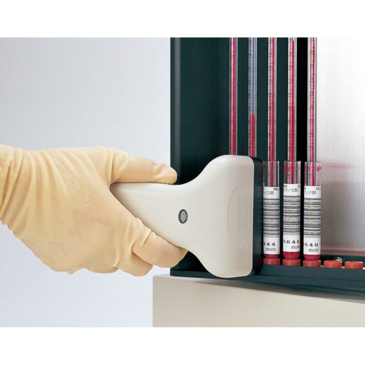 バーコードにより架設面にセットされた状況での読み取りが可能